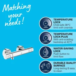 Grohe Thermostatische Douchekraan Start Alira - Chroom - 15 cm