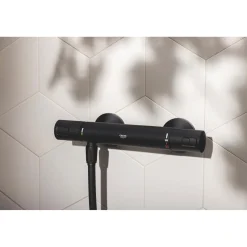 Grohe Thermostatische Douchekraan Precision Start - Mat Zwart - 15 cm