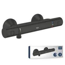 Grohe Thermostatische Douchekraan Precision Start - Mat Zwart - 15 cm