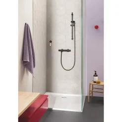 Grohe Thermostatische Douchekraan Precision Start - Mat Zwart - 15 cm