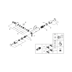 Grohe Thermostatische Douchekraan Precision Start - Mat Zwart - 15 cm
