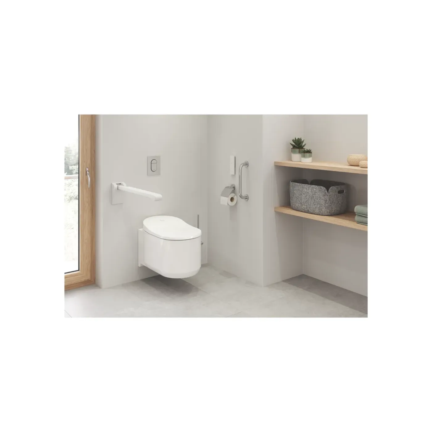 Grohe Toiletrolhouder Essentials - Messing - met Klep - Chroom