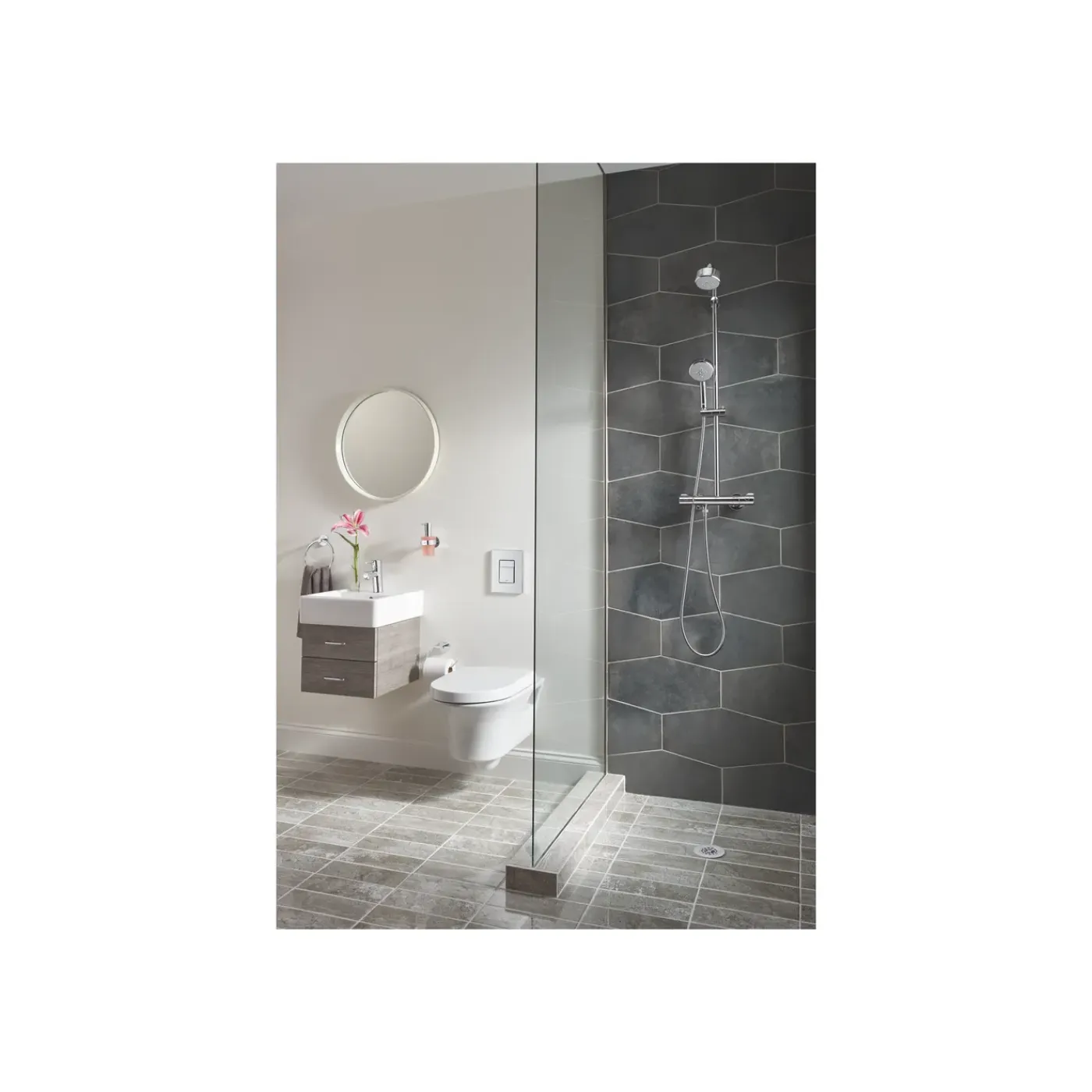 Grohe Toiletrolhouder Essentials - Messing - met Klep - Chroom