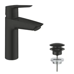 GROHE Wastafelmengkraan Start - Zwart Mat - 12,1cm