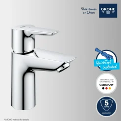 Grohe Wastafelmengkraan Start Alira - Lage uitloop - Chroom - 17,4cm