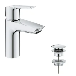 Grohe Wastafelmengkraan Start - EcoJoy - Push-open - Chroom - 19,8cm
