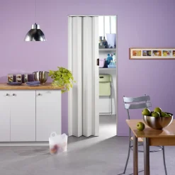 Grosfillex vouwdeur 'Una' - PVC - wit - 205x84cm