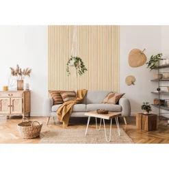 Grosfillex wandpaneel Linio - Element 3D effect - PVC - Bright Ash - 37,5x260cm