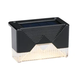 Grundig Solar Tuinverlichting 4 Stuks - Solar Lamp Warm Wit Sfeerlicht - Zwart