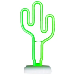 Grundig Tafellamp Oplaadbaar Neon Cactus Met 53 Led Lamp