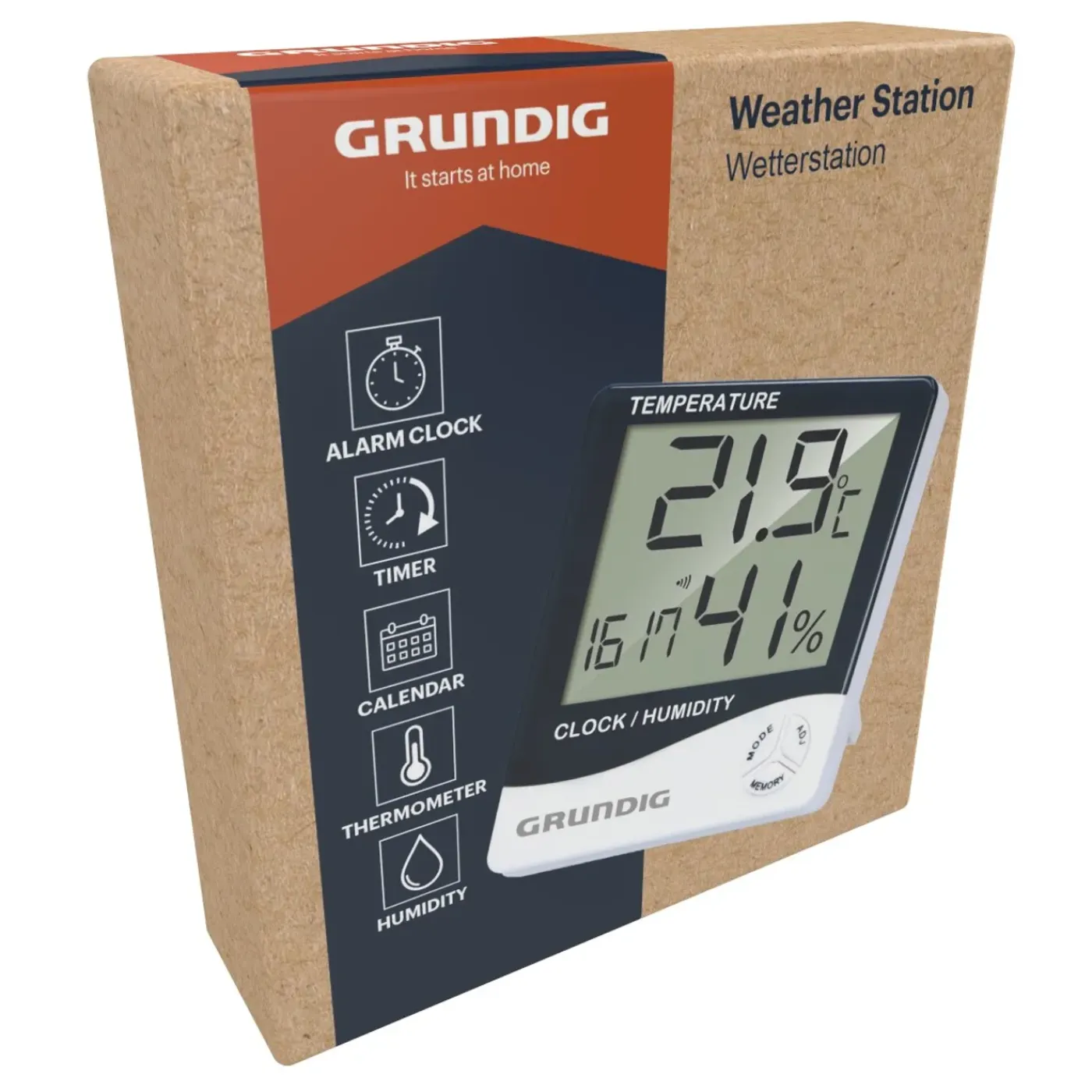 Grundig Weerstation Digitaal 9.5x10.5x2cm