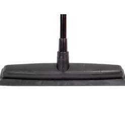 GS Quality Products GS Rubberen Bezem - Kappersbezem - Vloerwisser met Steel - 68-120 cm - Zwart