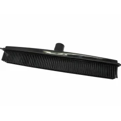 GS Quality Products GS Rubberen Bezem - Kappersbezem - Vloerwisser met Steel - 68-120 cm - Zwart