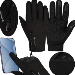 Springos Handschoenen - Touch - Zwart - Nylon - Unisex - Maat M