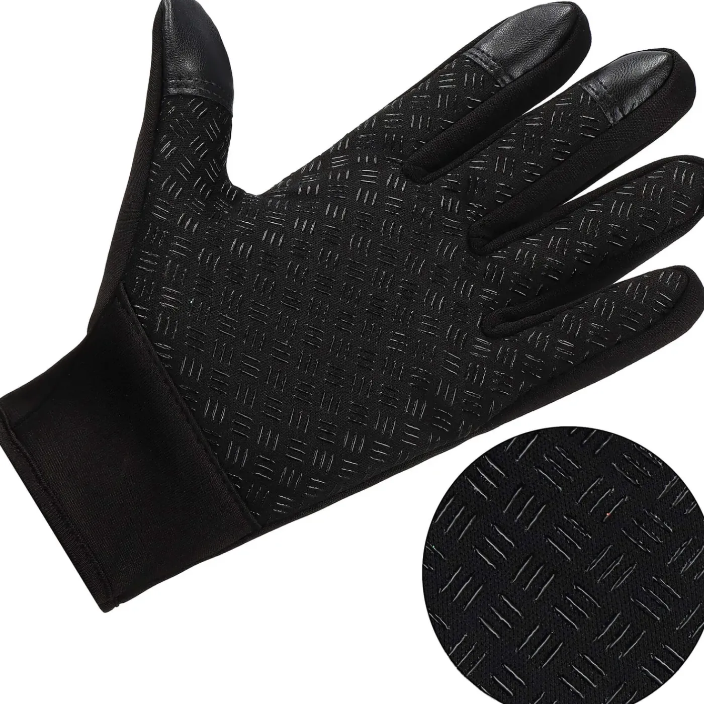 Springos Handschoenen - Touch - Zwart - Nylon - Unisex - Maat S