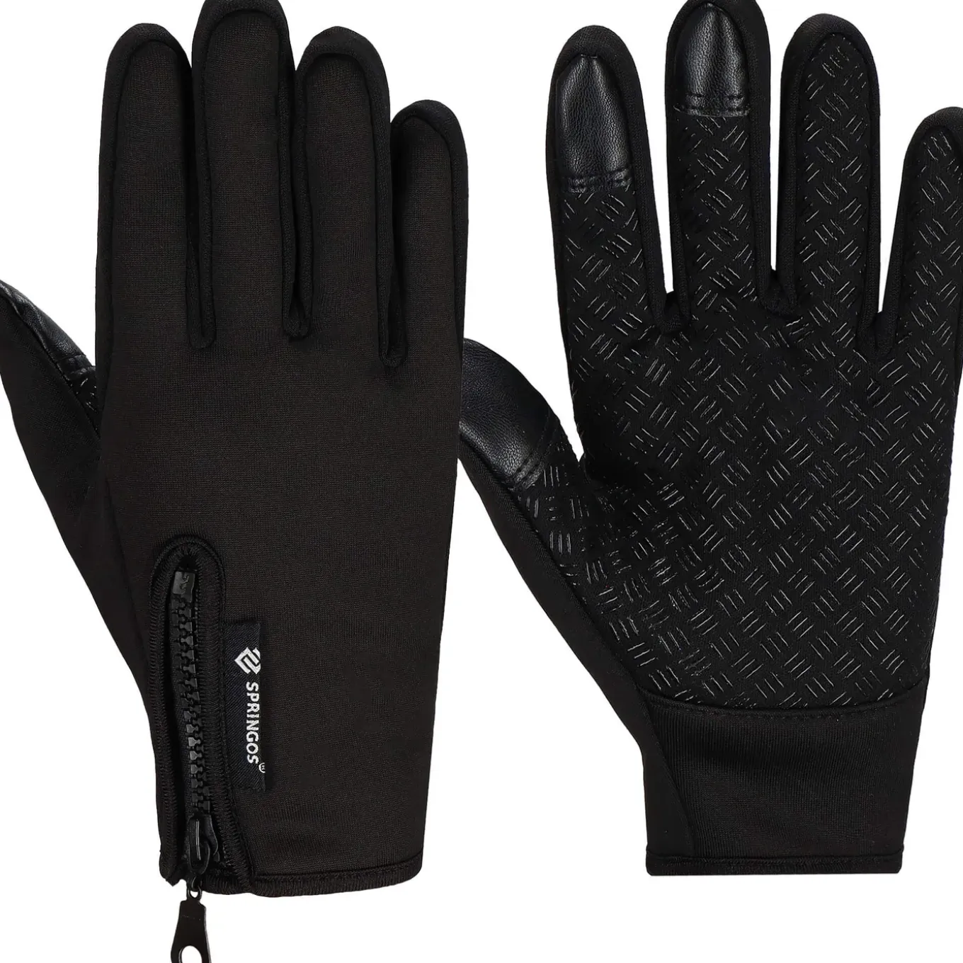 Handschoenen - Touch - Zwart - Nylon - Unisex - Maat Xl