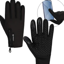 Handschoenen - Touch - Zwart - Nylon - Unisex - Maat Xl