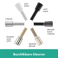 Hansgrohe Designflex Textiel - Doucheslang - 160cm - Geborsteld Brons