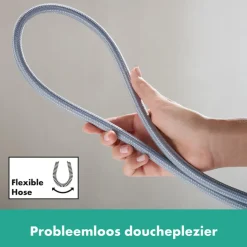 Hansgrohe Designflex Textiel - Doucheslang - 160cm - Hoogglans Chroom