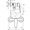 Hansgrohe douchekraan Logis E chroom