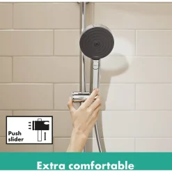 Hansgrohe doucheset Pulsify Select Relaxation 3 stralen chroom