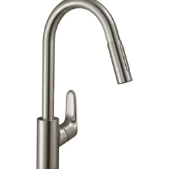 Hansgrohe Focus M41 Eengreeps Keukenmengkraan - 240 Met Uittrekbare Vuistdouche - 2 Straalsoorten