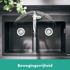 Hansgrohe Focus M41 Eengreeps Keukenmengkraan - 240 Met Uittrekbare Vuistdouche - 2 Straalsoorten