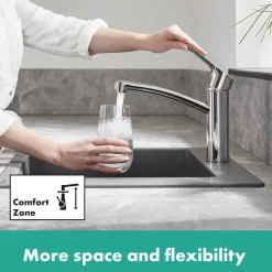 Hansgrohe keukenmengkraan MySport Eco medium chroom