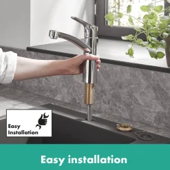 Hansgrohe keukenmengkraan MySport Eco medium chroom