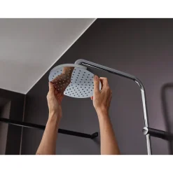 Hansgrohe Regendouche Vernis Blend - Met Thermostatische Kraan - Chroom - Rond - Met Handdouche - 15cm hartafstand - 2-straals - Waterbesparend