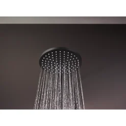 Hansgrohe Regendouche Vernis Blend - Met Thermostatische Kraan - Zwart - Mat - Rond - Met Handdouche - 15cm hartafstand - 2-straals - Waterbesparend