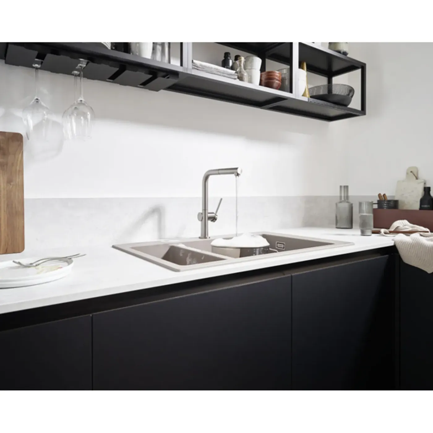 Hansgrohe Talis M54 - 1 Greeps Keukenmkr - 270 Met Uittrekbare Uitloop - Mat Zwart