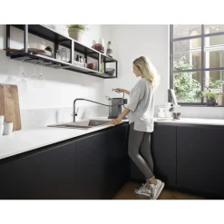 Hansgrohe Talis M54 - 1 Greeps Keukenmkr - 270 Met Uittrekbare Uitloop - Mat Zwart
