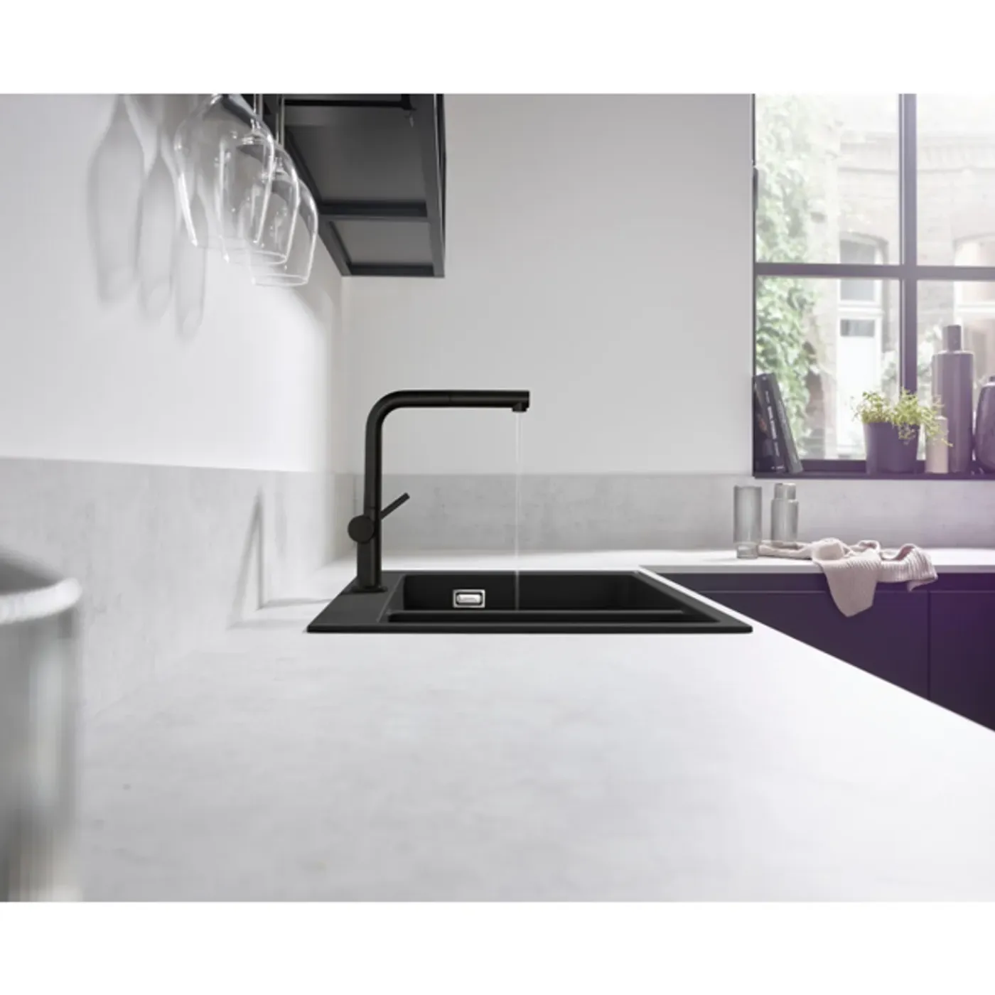 Hansgrohe Talis M54 - 1 Greeps Keukenmkr - 270 Met Uittrekbare Uitloop - Mat Zwart