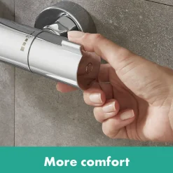 Hansgrohe Thermostatische Badkraan MyFox - Waterbesparend - Chroom - 15 cm