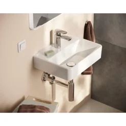 Hansgrohe Vernis Blend 1-gats Wastafelkraan - 100 Zonder Waste - Voorsprong 10.8cm - Hoogglans