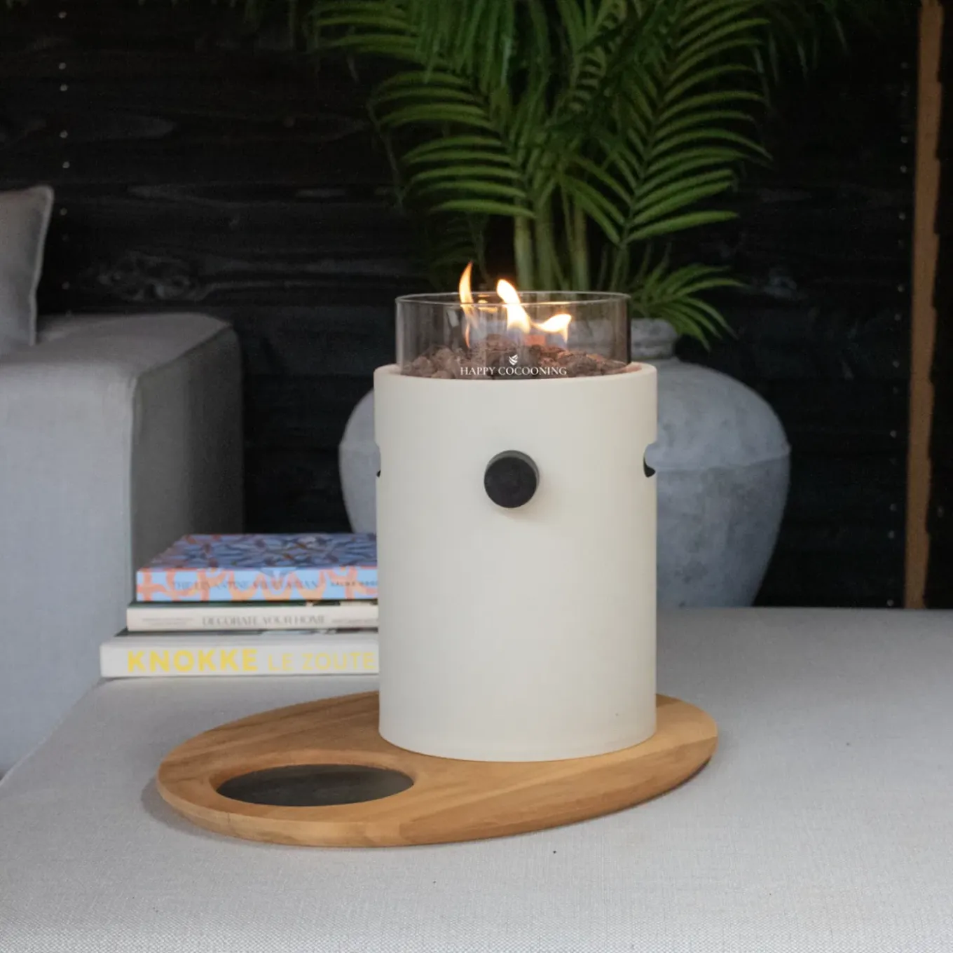Happy Cocooning Tafelbrander Lumi Steel Oyster Beige