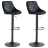 Happy Garden Barkruk Robin Zwart Fluweel Set Van 2