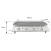 Happy Garden Gas Bakplaat Valencia 4 Branders 10kw