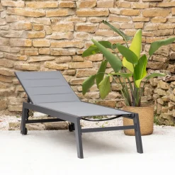 Happy Garden Ligstoel Barbados Grijs En Grijs Antraciet