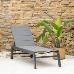 Happy Garden Ligstoel Barbados Grijs En Grijs Antraciet