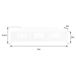 Happy Garden Ontvangsttent Alizé Wit 900/300 Cm