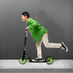 Hauki Cityroller Scooter Groen Opvouwbaar Verstelbaar Lichtgewicht Xxl Wielen Voetrem