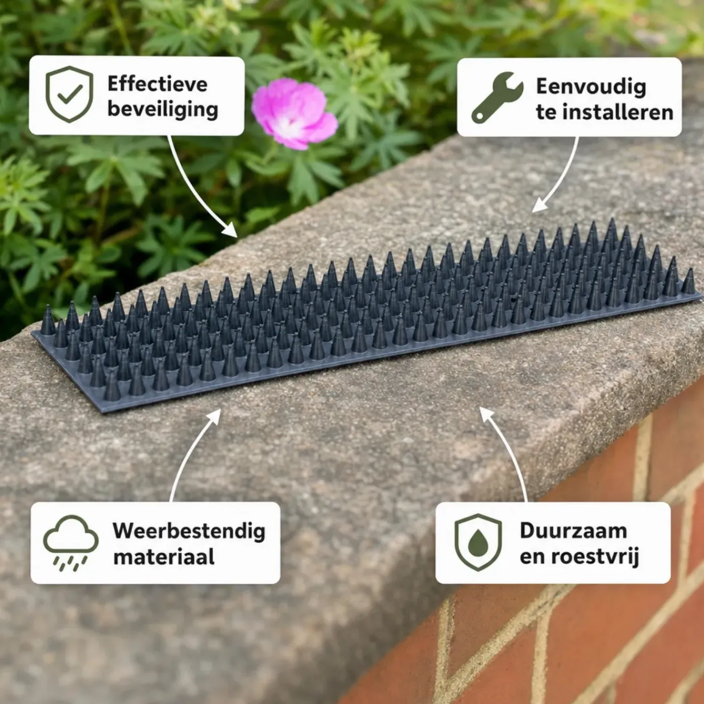 HI Haushalt Anti-klim Strips Voor Katten En Vogels - 10 Stuks - 50 X 4,5 Cm