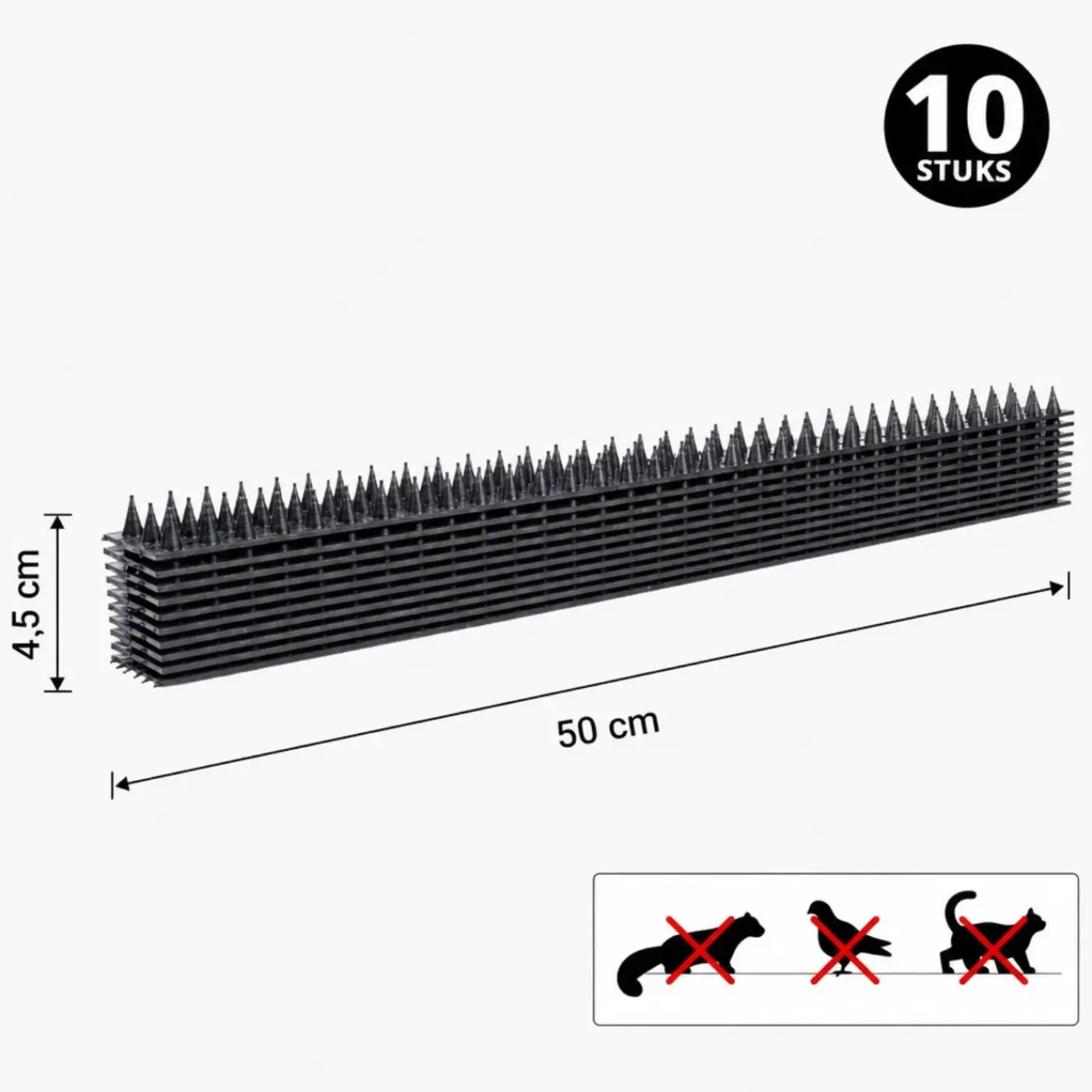 HI Haushalt Anti-klim Strips Voor Katten En Vogels - 10 Stuks - 50 X 4,5 Cm