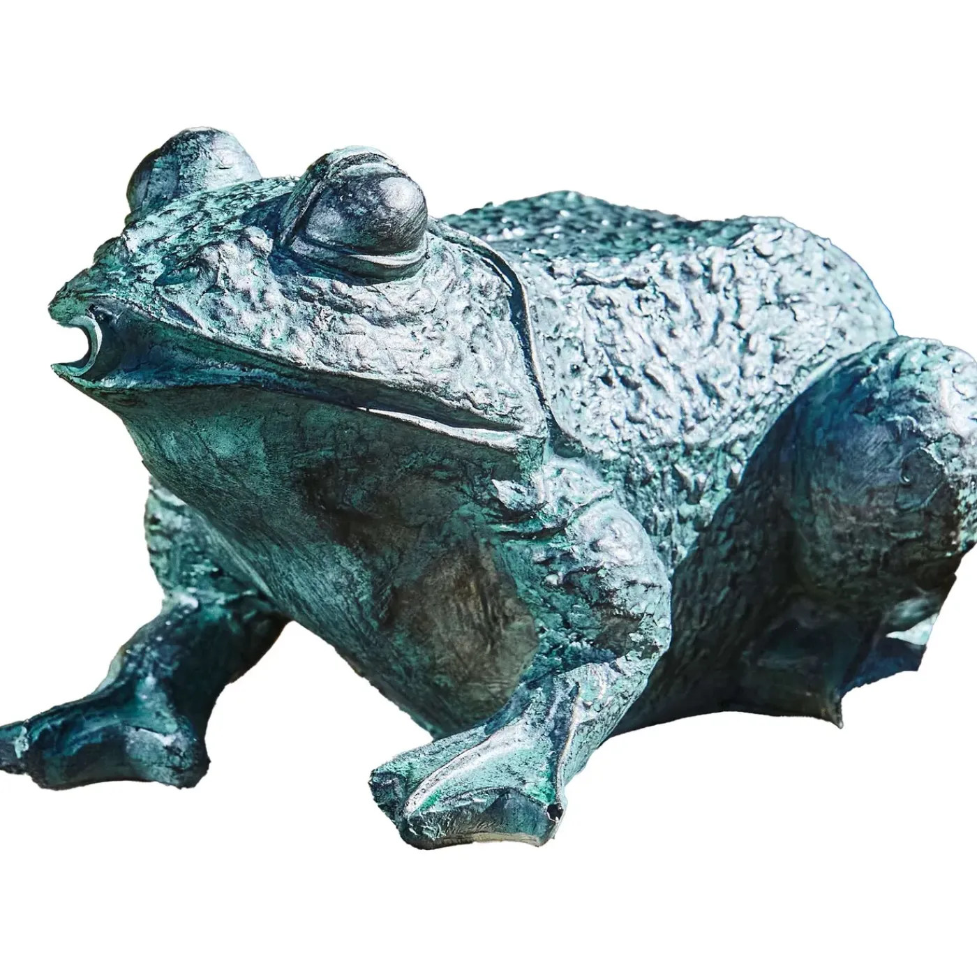 Heissner Solar Kikker Vijver Figuur - Grijs - Hars - 28x18x12cm
