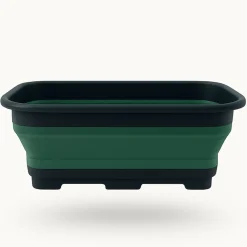 Hem Afwas Set - Afwasbak 8l - Bamboe Afwasborstel - Grijze Afdruipmat