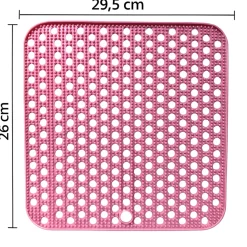 HEM Afwas Set - Afwasbak 8l - Bamboe Afwasborstel - Roze Afdruipmat