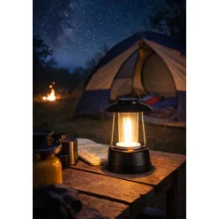 Hem Led Campinglamp Met Ophanghaak – Werkt Op Aaa