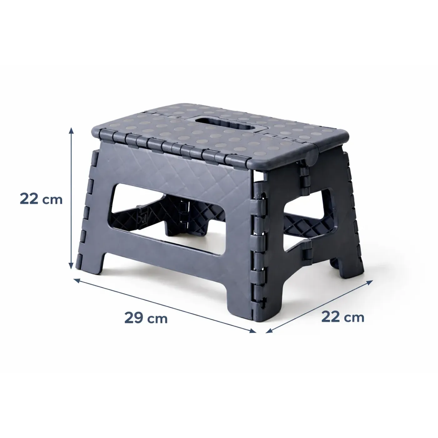 HEM Opvouwbare Opstapkruk – Inklapbaar Krukje 29x22x22 Cm – Draagvermogen Tot 130 Kg